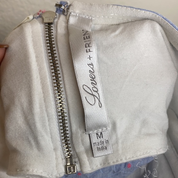 REVOLVE Lovers + Friends Ronita Strapless Ruffle Long Sleeve Mini Dress | Size S - Picture 7 of 7